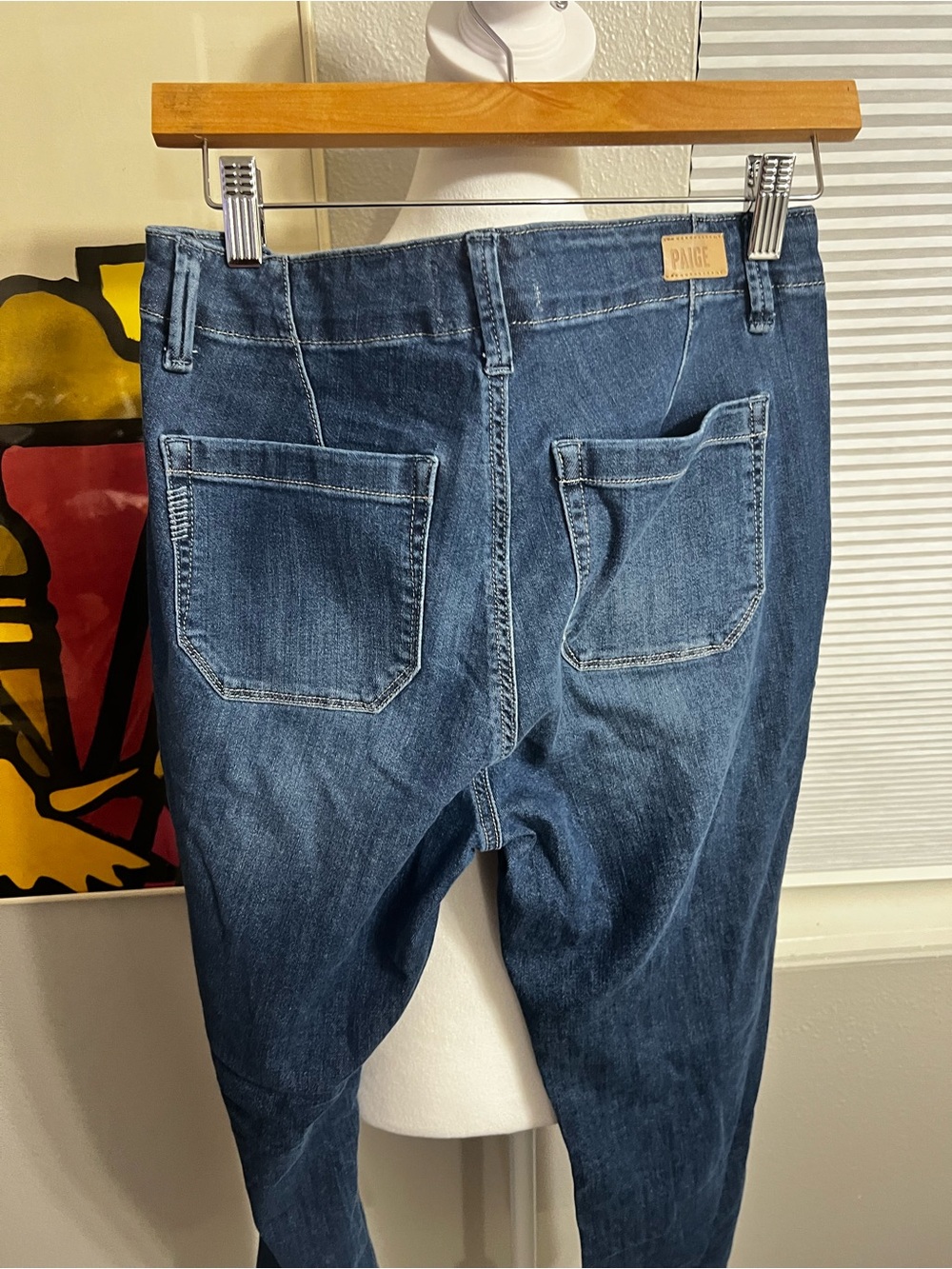 PAIGE Mayslie Ankle Straight Leg Jeans
274 Blue - Picture 7 of 13